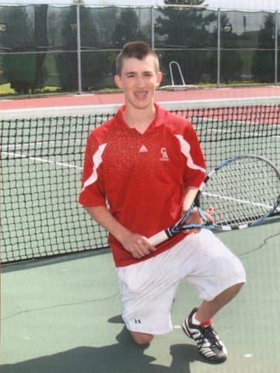 Brandon Roat as a high school freshman on the varsity tennis team. (Courtesy Connie Sorman)