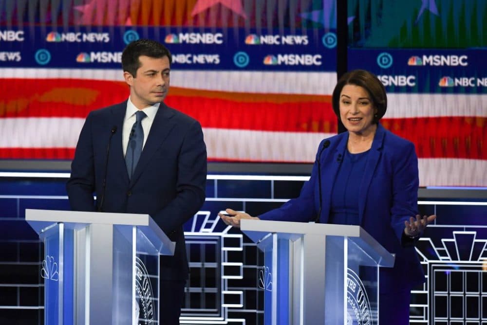 Sen. Amy Klobuchar has seven delegates and Pete Buttigieg has 26. (Mark Ralston/AFP/Getty Images)