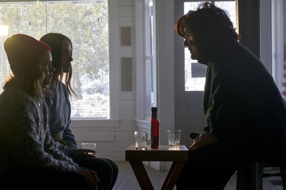 Left to right, Morgan Saylor, Sophie Lowe and Margo Martindale in "Blow the Man Down." (Courtesy Amazon Studios)