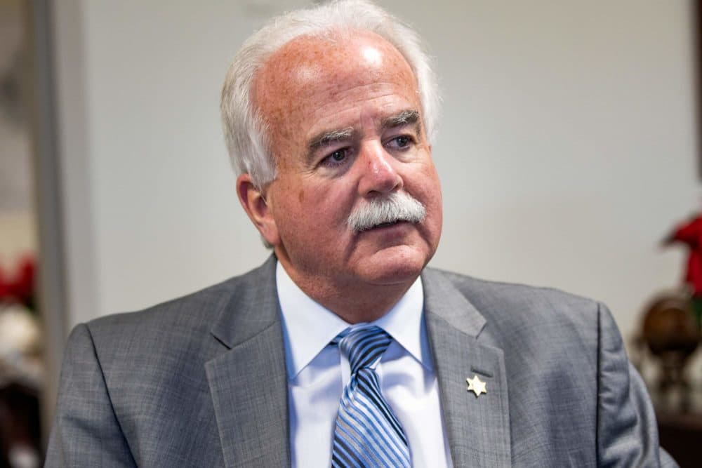 Kevin Coppinger, sheriff at the Essex County jail in Middleton. (Jesse Costa/WBUR)