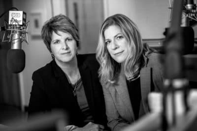 Beth Healy & Christine Willmsen of WBUR Investigations (Liz Linder/WBUR)