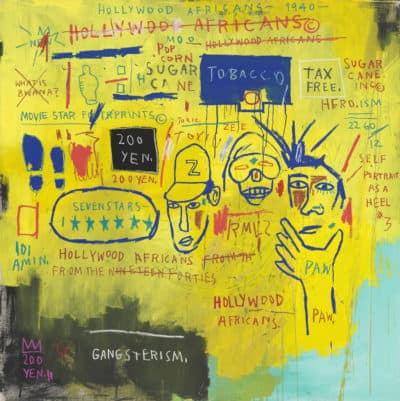 Jean‑Michel Basquiat's painting "Hollywood Africans" 1983. (Courtesy MFA)