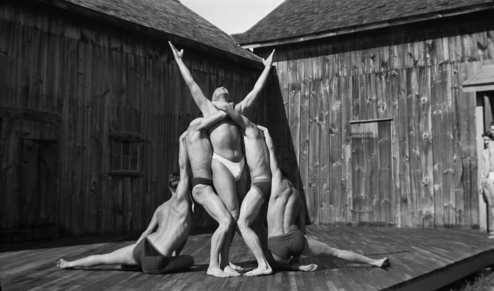 Ted Shawn and his Men Dancers perform "Rhapsody" at Jacob's Pillow. (Courtesy Oxford University Press)