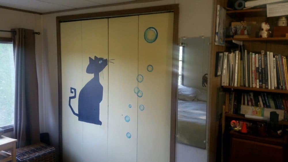 Lury's cat mural. (Courtesy)