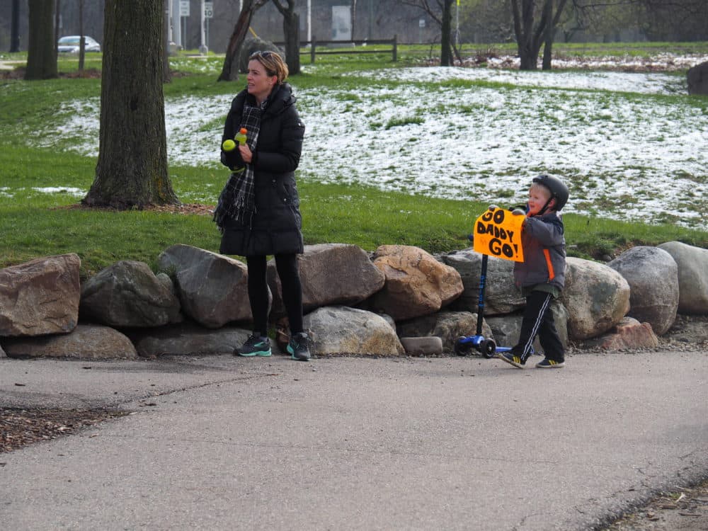 John's wife, Christie, and their son, Teddy. (Chris Poterala)