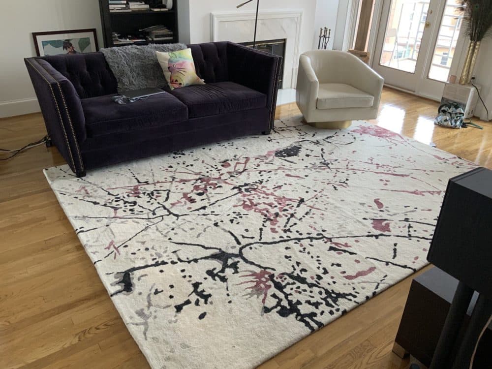 Paarth's new living room rug. (Courtesy)