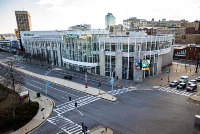 The DCU Center in Worcester. (Jesse Costa/WBUR)