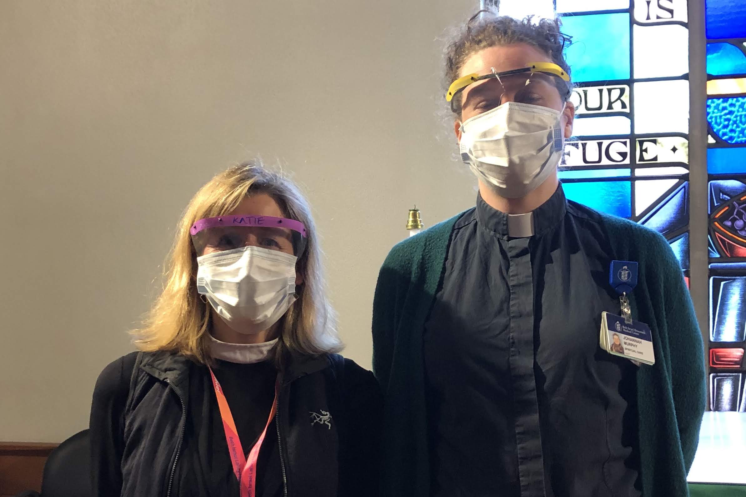 Rev. Katie Rimer, left, with Rev. Johannah Murphy, says the pandemic forces chaplains "to do things differently and creatively and not perfectly." (Courtesy Katie Rimer)
