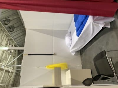 A patient room at Boston Hope. (Photo courtesy of Bridget Sullivan)