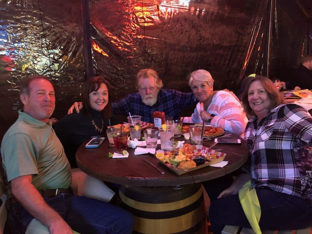 Dale Roberson (center) with family. (Courtesy)