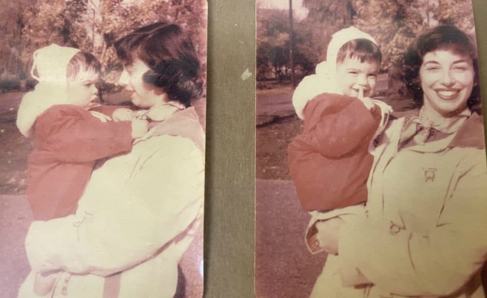 The author, pictured at 3 years old, with her mother. (Courtesy)