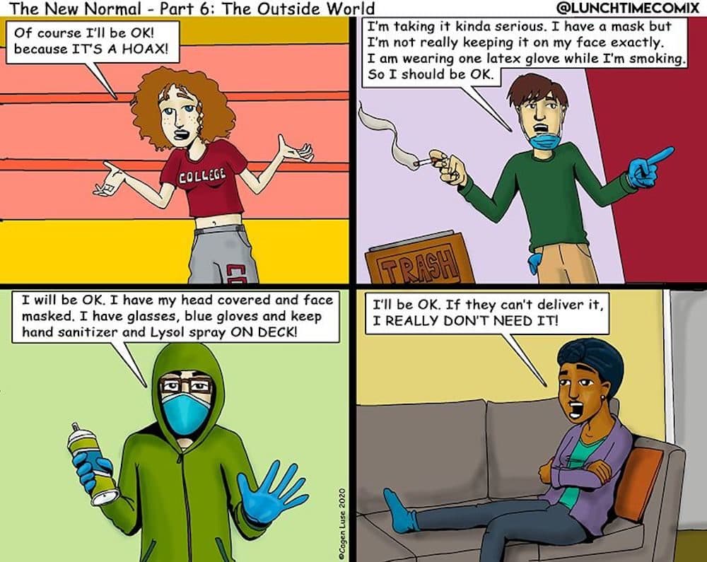 Local Illustrator Captures 'New Normal' Of Life During Pandemic In