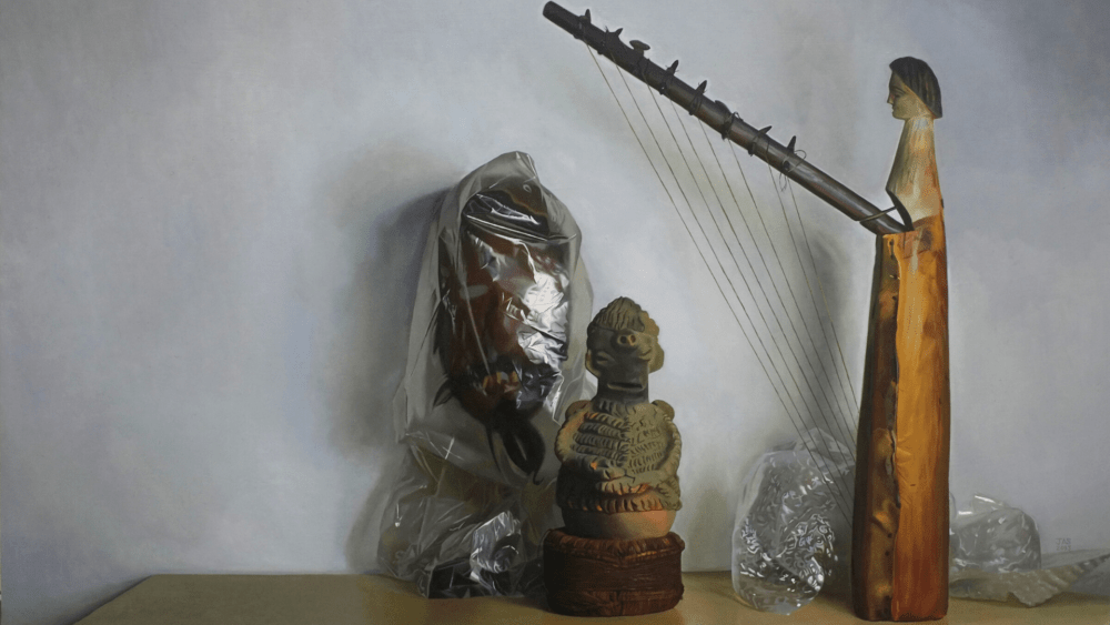Jas Knight's "Lumumba's Harp," 2013. (Courtesy the artist and Museum of Fine Arts, Boston )