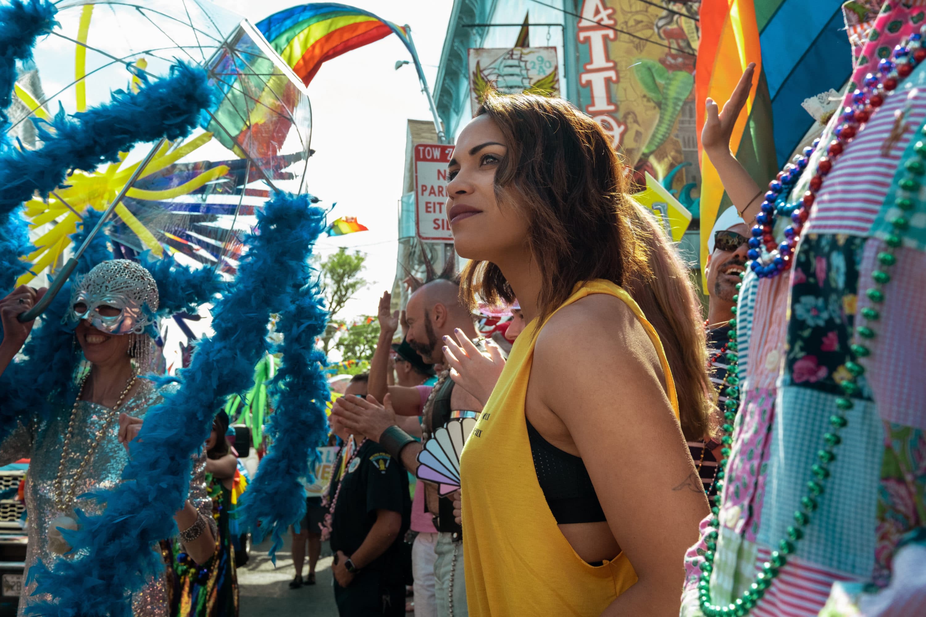 Monica Raymund as Jackie Quiñones in the new crime drama "Hightown." (Courtesy Starz)