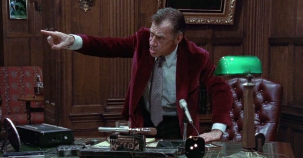 Philip Baker Hall as Richard Nixon in Robert Altman's "Secret Honor." (Courtesy JustWatch)