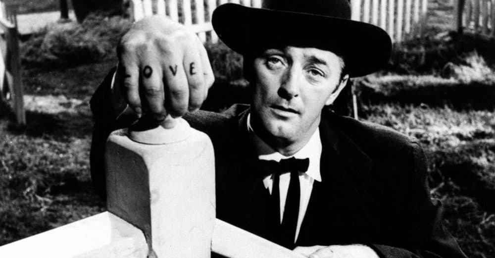 Robert Mitchum in the 1955 film "The Night of the Hunter." (Courtesy JustWatch)