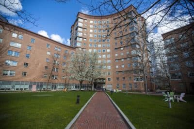 Dorms at Northeastern University. (Jesse Costa/WBUR)