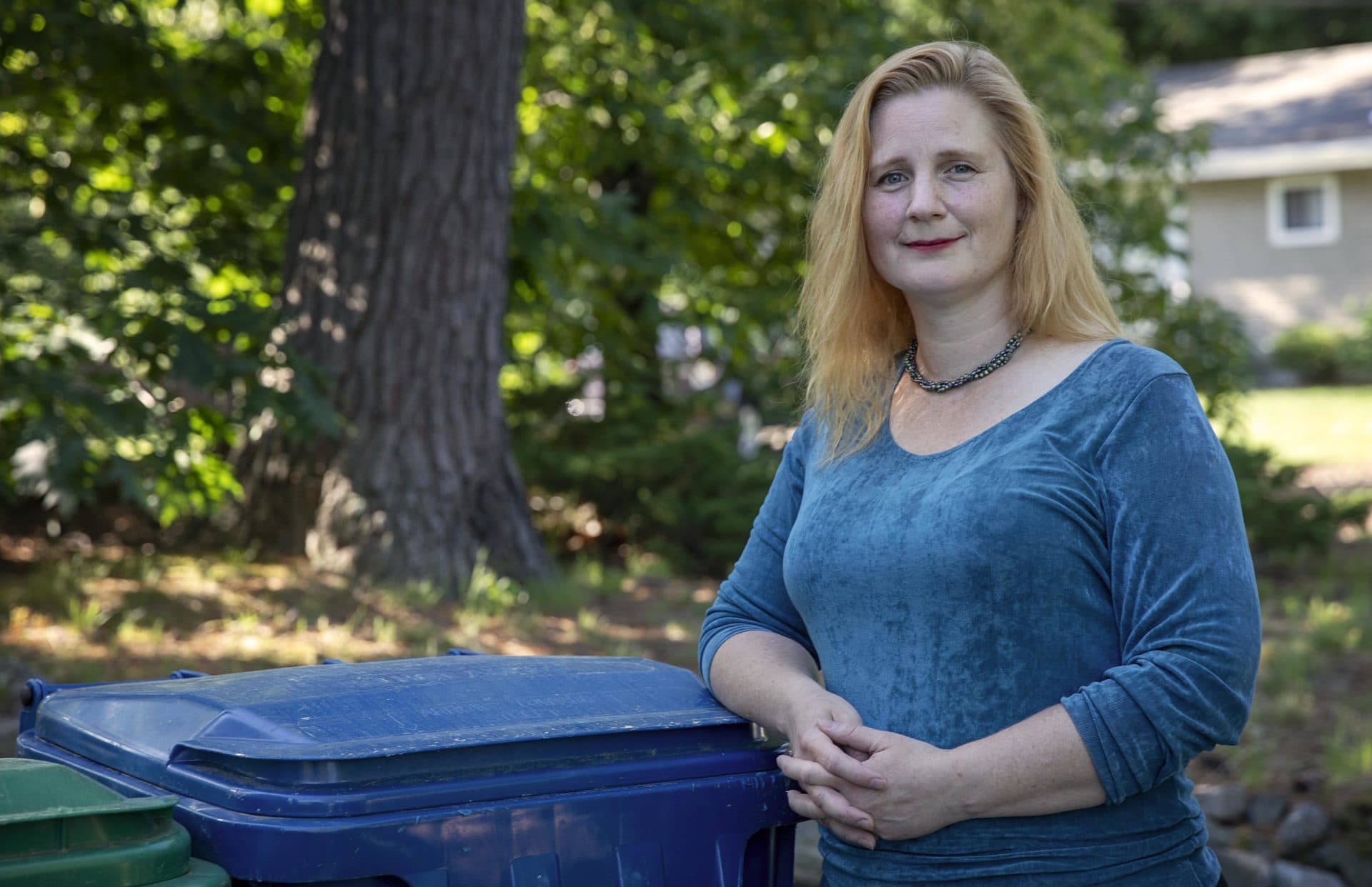 Gretchen Carey, president of MassRecycle. (Robin Lubbock/WBUR)