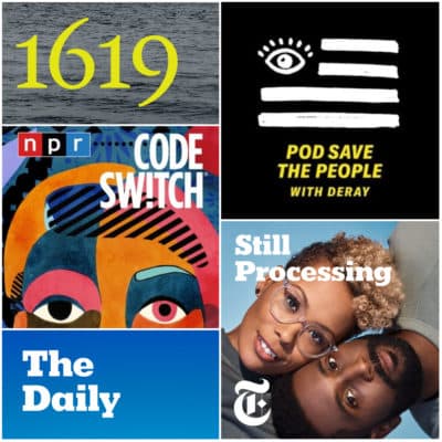 Arts reporting fellow Christian Burno recommends five podcasts to help you learn about race in America. (Courtesy)