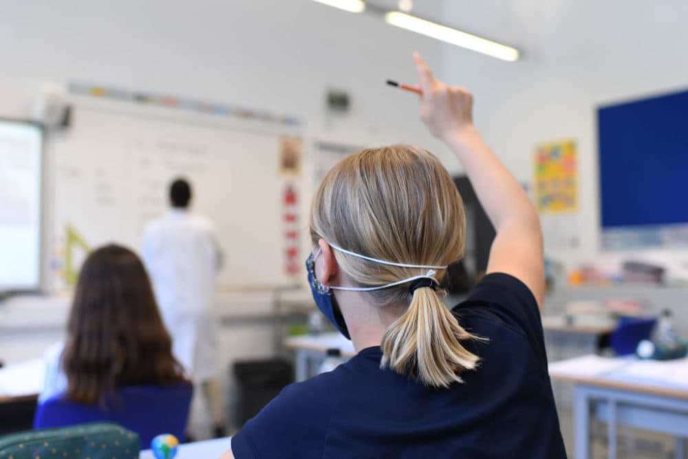 Some colleges and universities are going completely virtual, while others will rotate students through campus. (Daniel Leal-Olivas/AFP/Getty Images)