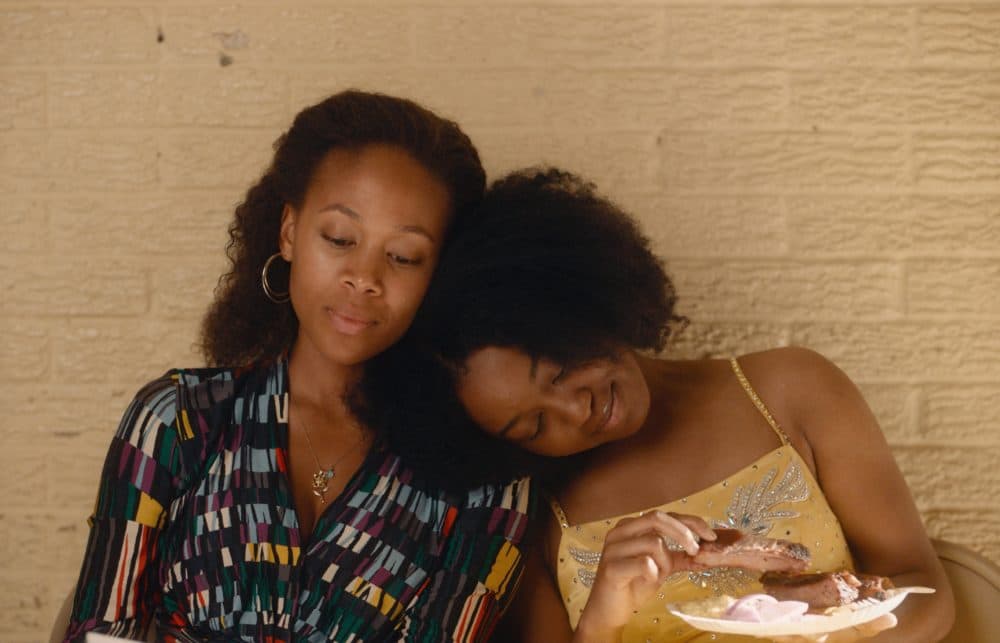 Nicole Beharie as Turquoise and Alexis Chikaeze as Kai in the drama "Miss Juneteenth," a Vertical Entertainment release. (Courtesy of Vertical Entertainment)