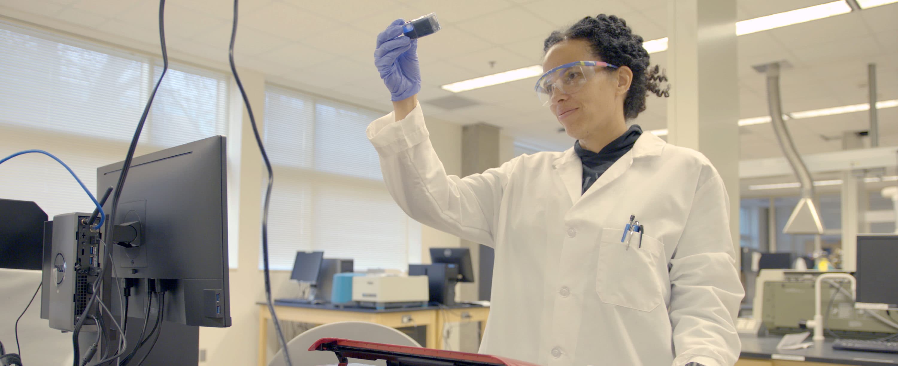 Raychelle Burks in a still from the documentary "Picture a Scientist." (Courtesy)