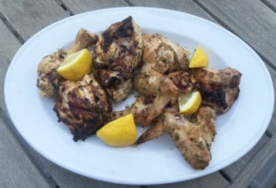 Grilled Fish With Lemon, Dill And Scallions (Kathy Gunst/Here & Now)