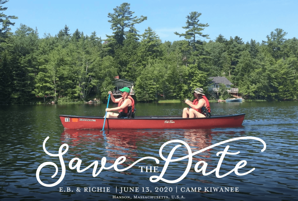 The "Save the Date" notice the author and her fiancé sent before their wedding -- before they had to cancel. (Courtesy)