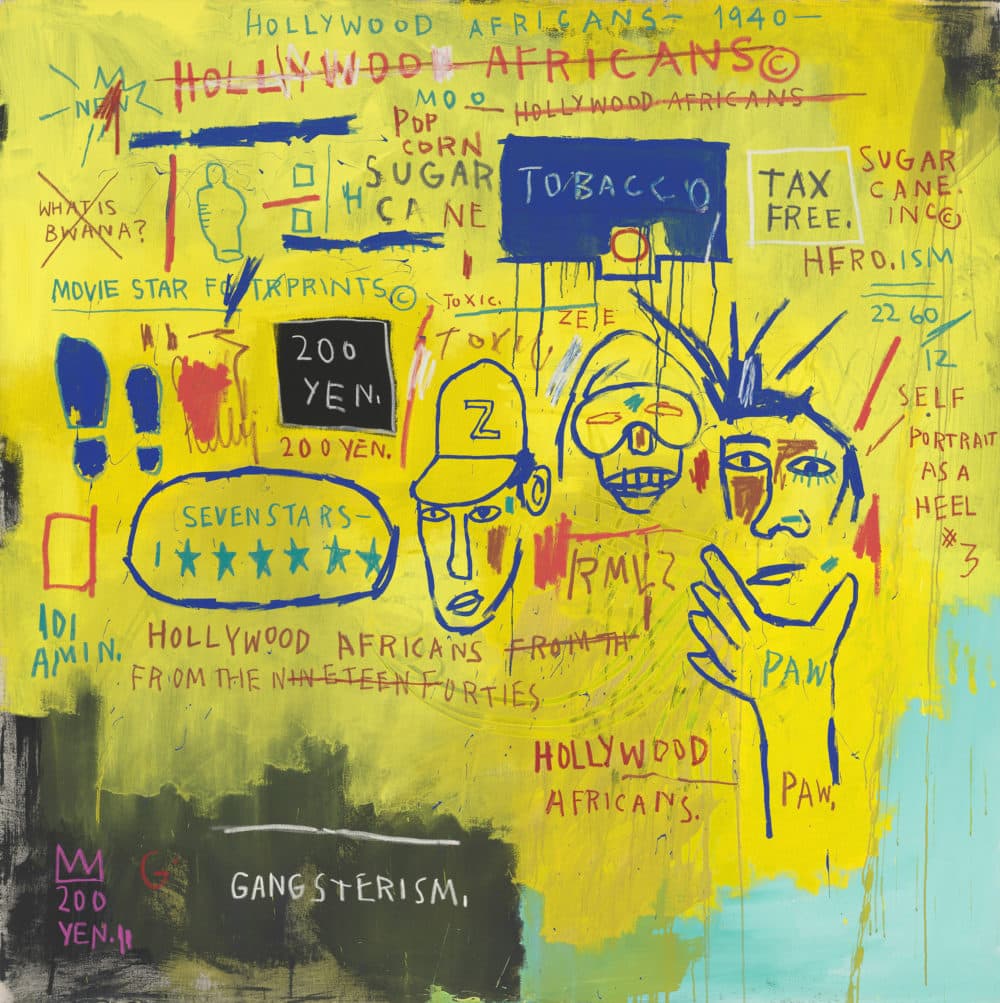 Jean‑Michel Basquiat, “Hollywood Africans,” 1983. (Courtesy of Museum of Fine Arts, Boston)