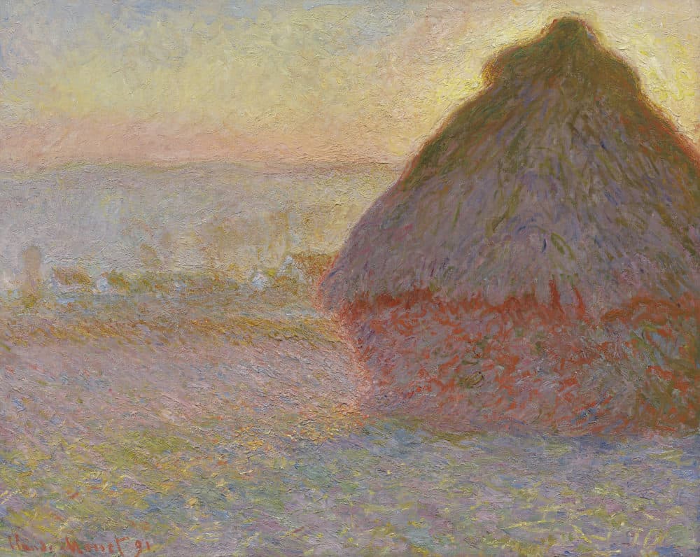 Claude Monet, 'Grainstack (Sunset)', 1891. (Courtesy Museum of Fine Arts, Boston)