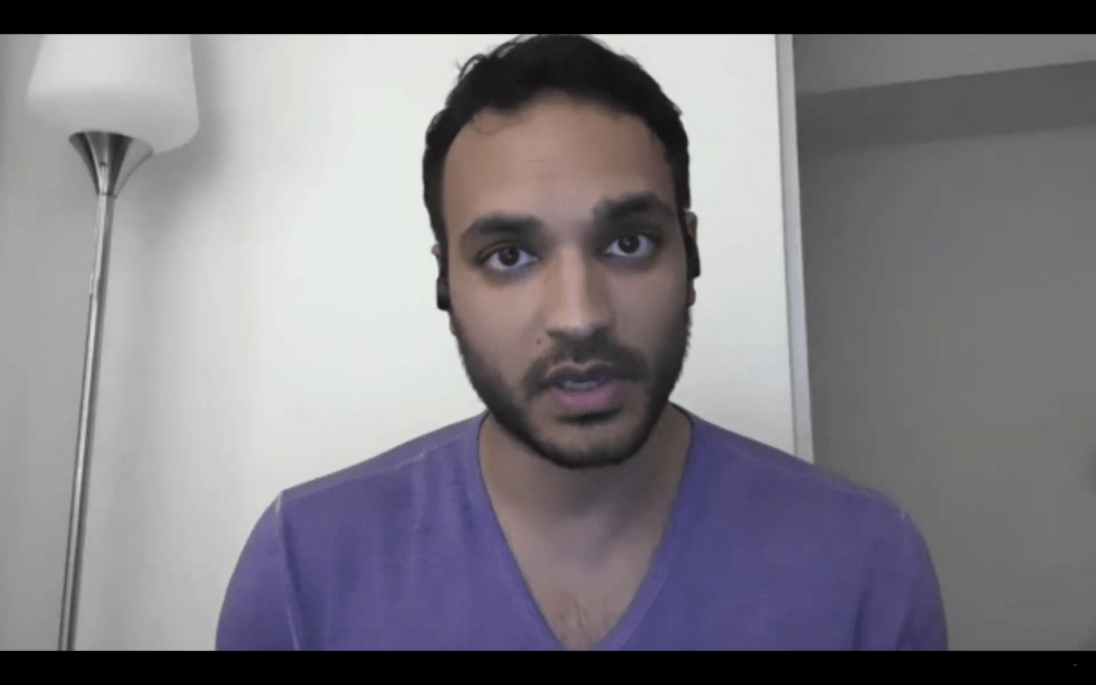 Arjun Gupta plays Vikram, a doctor in "The Line." (Courtesy Public Theater)