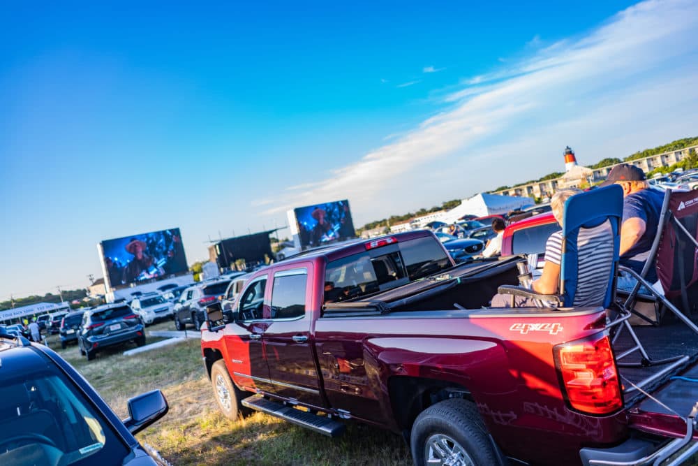 Opening night at the Yarmouth Drive-In. (Courtesy Bryan Lasky)