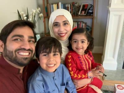 The author and her family. (Courtesy)