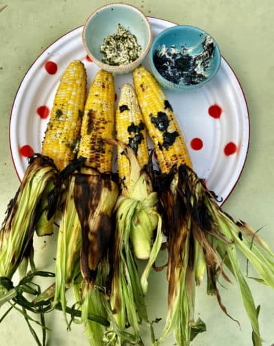 Grilled Corn With Seaweed Butter (Kathy Gunst/Here & Now)
