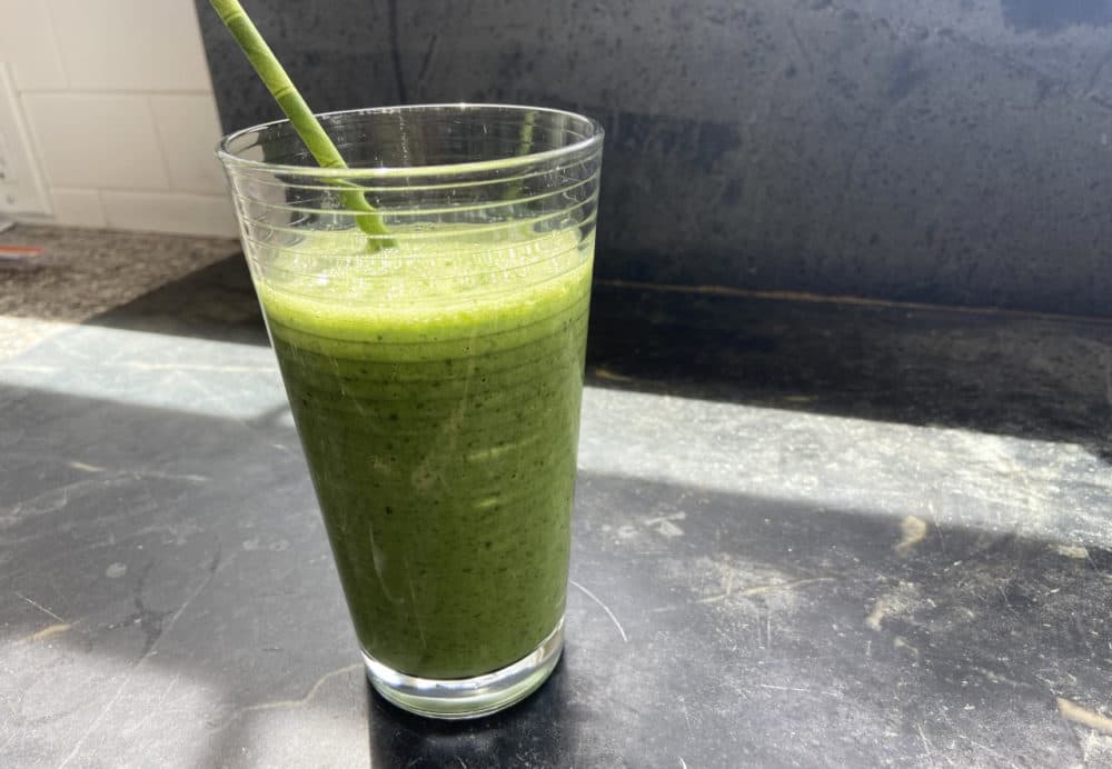 Ginger Kale Green Juice (Kathy Gunst/Here & Now)