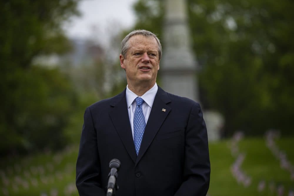 Gov. Charlie Baker. (Jesse Costa/WBUR)
