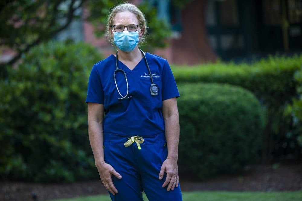 Dr. Gabrielle Jacquet at Boston Medical Center. (Jesse Costa/WBUR)