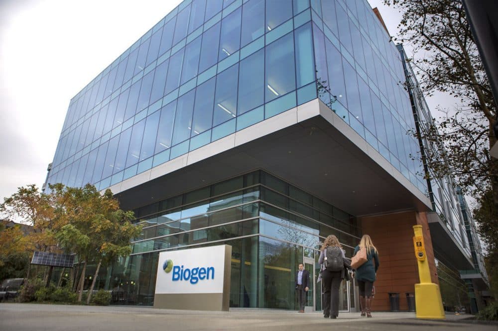 Sede de Biogen en Binney Street en Cambridge. (Jesse Costa/WBUR)
