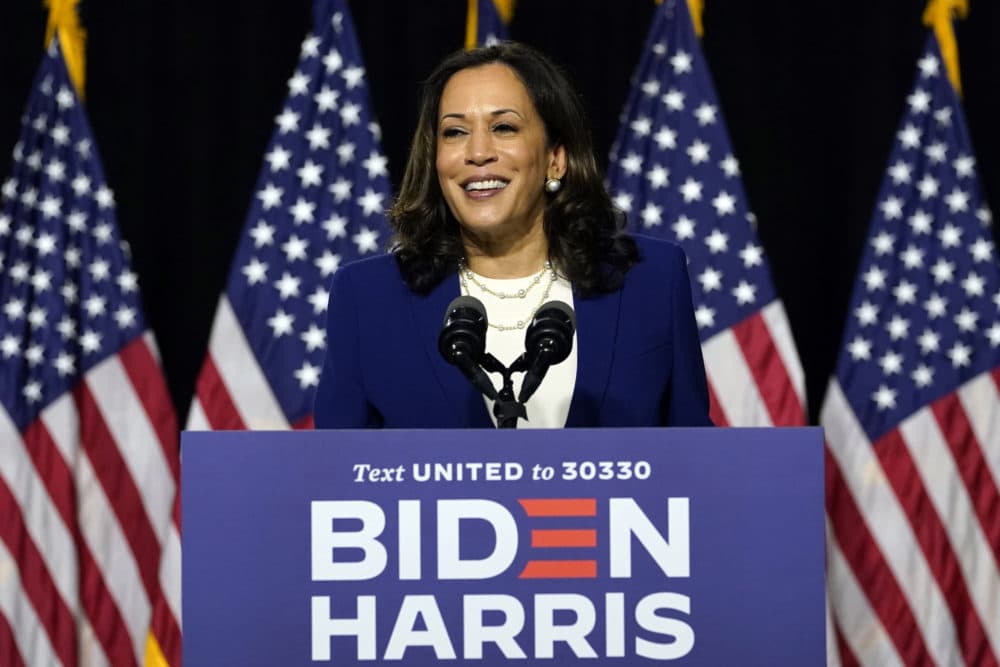 Sen. Kamala Harris  speaks after Democratic presidential candidate former Vice President Joe Biden introduced her as his running mate during a campaign event in Wilmington, Del., Wednesday, Aug. 12, 2020. (Carolyn Kaster/AP)