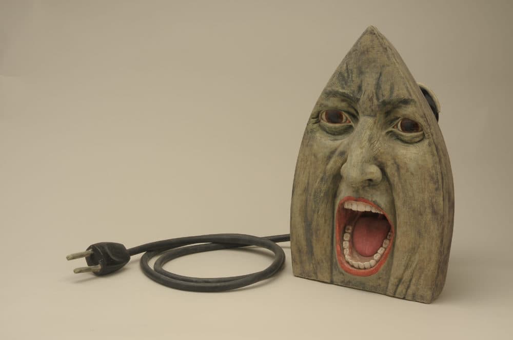 Cynthia Consentino, "She Irons II," 1998. (Courtesy Fuller Craft Museum)