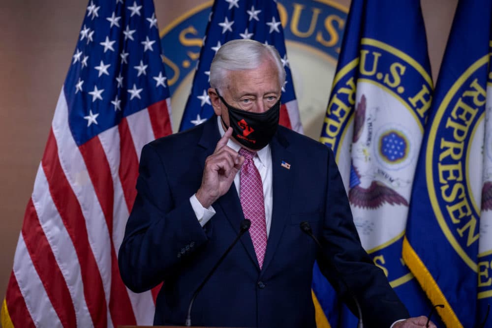 House Majority Leader Rep. Steny Hoyer (D-MD) speaks at a press conference on Capitol Hill. (Tasos Katopodis/Getty Images)