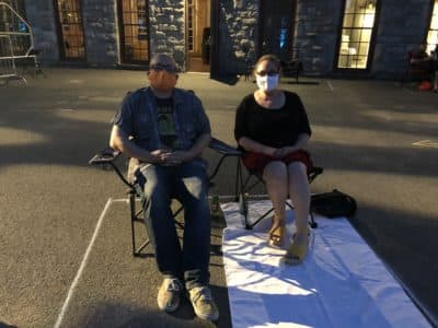 Doug Jones and Paula Buxbaum usually see many show each year. (Andrea Shea/WBUR)