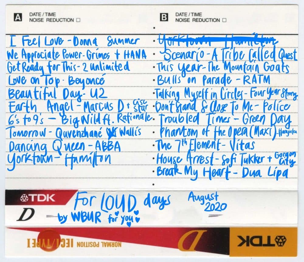 WBUR's mixtape for days when you want some loud music. (Meghan B. Kelly/WBUR)