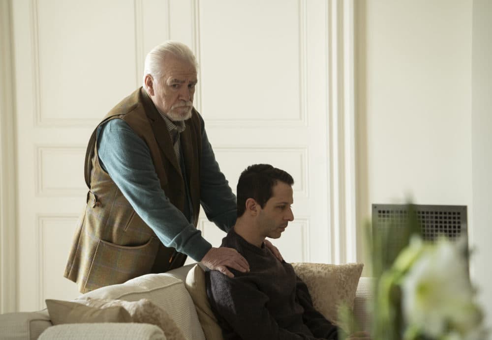 Brian Cox and Jeremy Strong star in the HBO series "Succession." (Peter Kramer/HBO)