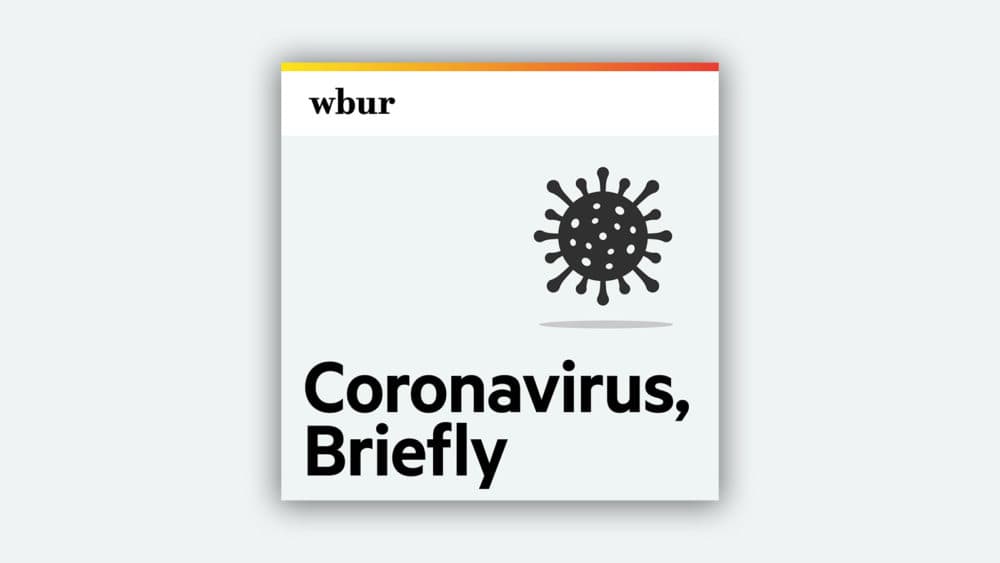 "Coronavirus, Briefly" is a daily coronavirus microcast. (Illustration by Jack Mitchell/WBUR)