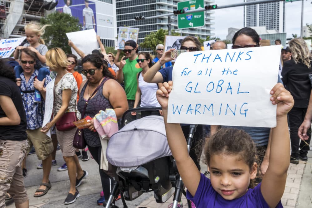 Protesters in Miami join the March for Science on April 22, 2017. (Jeffrey Greenberg/Universal Images Group via Getty Images)