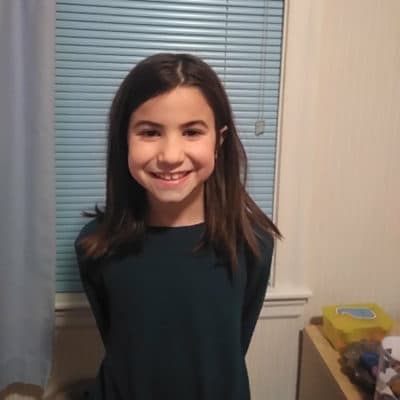 Jaime Thompson, 9 a fourth grader at Florida Ruffin Ridley School in Brookline. (photo courtesy the Thompson family)