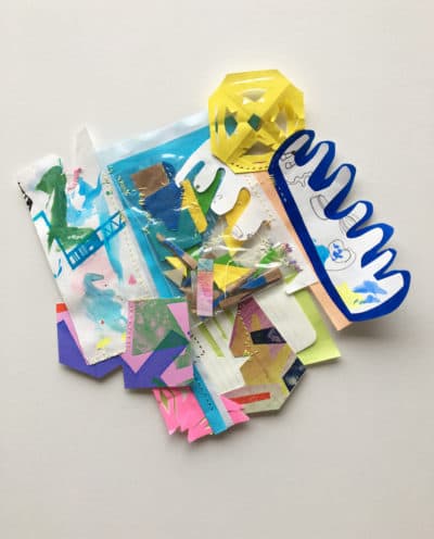 "Wiggly" (2020) by Loretta Park, who is teaching a collage workshop. (Courtesy Loretta Park)