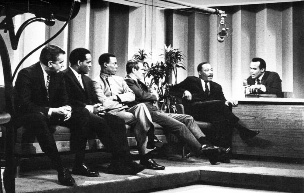 A still from Yoruba Richen's documentary "The Sit-In: Harry Belafonte's Tonight Show." (Courtesy Roxbury International Film Festival)