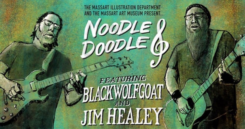 Noodle & Doodle announcement. (Courtesy MassArt Illustration Department and Robert Maloney)